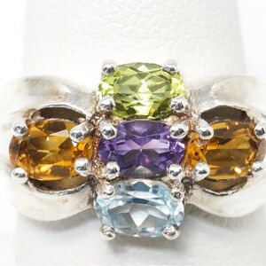 Vintage Designer PD Multi Gen Sterling Ring• Size 7